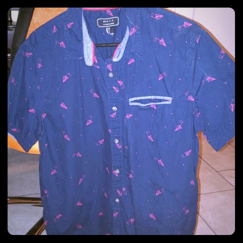 Button down shirt with designs